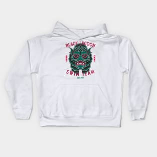 Black Lagoon Swim Team - Vintage Traditional Tattoo - Horror Kids Hoodie